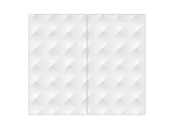 Banjado Herdabdeckplatte Glas 2 Teilig Je 30x52CM Schneidebrett Herdabdeckung Mit Motiv In Out