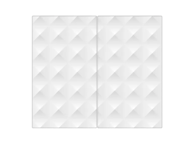 Banjado Herdabdeckplatte Glas 2 Teilig Je 30x52CM Schneidebrett Herdabdeckung Mit Motiv In Out