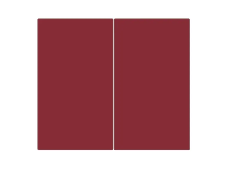 Banjado Herdabdeckplatte Glas 2 Teilig Je 30x52CM Schneidebrett Herdabdeckung Mit Motiv Burgund