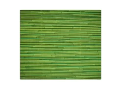 Banjado Herdabdeckplatte Glas 1 Teilig 60x52CM Schneidebrett Herdabdeckung Mit Motiv Bambus Grün