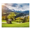Banjado Herdabdeckplatte Glas 1 Teilig 60x52CM Schneidebrett Herdabdeckung Mit Motiv Berchtesgadener Land