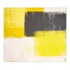 Banjado Herdabdeckplatte Glas 1 Teilig 60x52CM Schneidebrett Herdabdeckung Mit Motiv Abstrakt Gelb