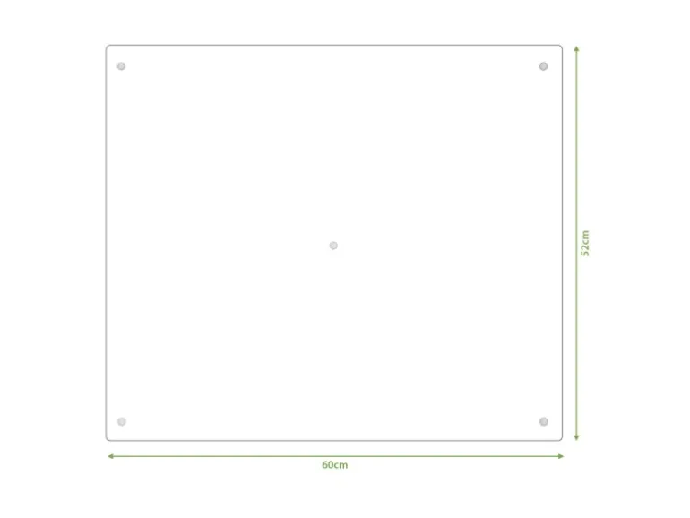 Banjado Herdabdeckplatte Glas 1 Teilig 60x52CM Schneidebrett Herdabdeckung Mit Motiv Abstrakt Gelb