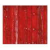 Banjado Herdabdeckplatte Glas 1 Teilig 60x52CM Schneidebrett Herdabdeckung Mit Motiv Rote Holzlatten