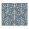 Banjado Herdabdeckplatte Glas 2 Teilig Je 30x52CM Schneidebrett Herdabdeckung Mit Motiv Royal Creme Blau