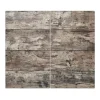 Banjado Herdabdeckplatte Glas 2 Teilig Je 30x52CM Schneidebrett Herdabdeckung Mit Motiv Alte Planken