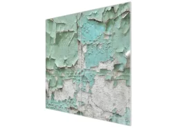 Banjado Herdabdeckplatte Glas 2 Teilig Je 30x52CM Schneidebrett Herdabdeckung Mit Motiv Patina Mint