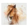 Banjado Herdabdeckplatte Glas 2 Teilig Je 30x52CM Schneidebrett Herdabdeckung Mit Motiv Magic Horse