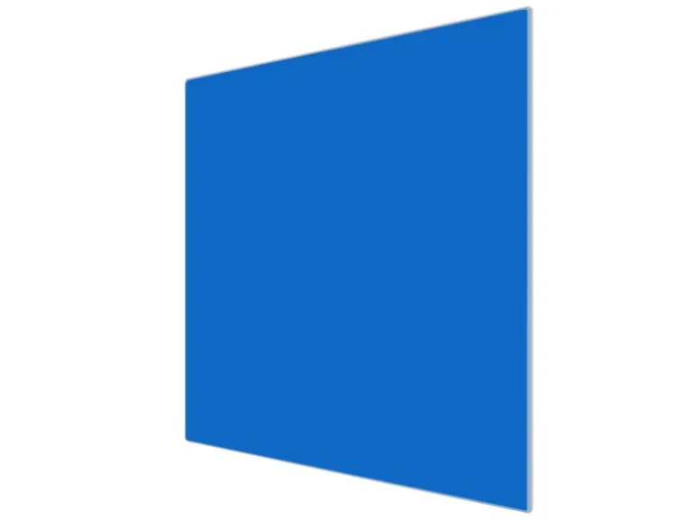 Banjado Herdabdeckplatte Glas 1 Teilig 60x52CM Schneidebrett Herdabdeckung Mit Motiv Signalblau