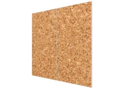 Banjado Herdabdeckplatte Glas 2 Teilig Je 30x52CM Schneidebrett Herdabdeckung Mit Motiv Kork