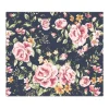 Banjado Herdabdeckplatte Glas 1 Teilig 60x52CM Schneidebrett Herdabdeckung Mit Motiv Rosen Auf Anthrazit