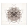 Banjado Herdabdeckplatte Glas 2 Teilig Je 30x52CM Schneidebrett Herdabdeckung Mit Motiv Mehendi