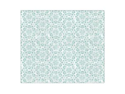 Banjado Herdabdeckplatte Glas 1 Teilig 60x52CM Schneidebrett Herdabdeckung Mit Motiv Muster Getupft Blau