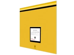 Banjado Herdabdeckplatte Glas 1 Teilig 60x52CM Schneidebrett Herdabdeckung Mit Motiv Briefkasten Gelb
