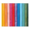 Banjado Herdabdeckplatte Glas 2 Teilig Je 30x52CM Schneidebrett Herdabdeckung Mit Motiv Regenbogenfarben