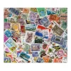 Banjado Herdabdeckplatte Glas 1 Teilig 60x52CM Schneidebrett Herdabdeckung Mit Motiv Briefmarken