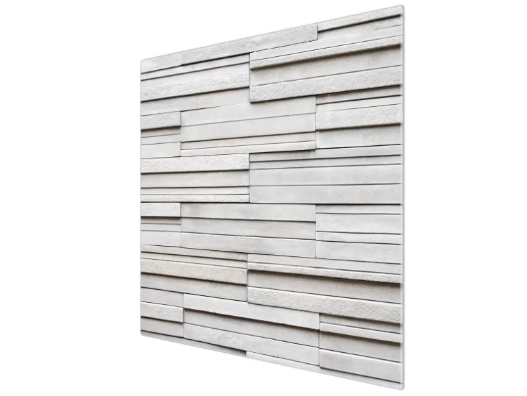 Banjado Herdabdeckplatte Glas 1 Teilig 60x52CM Schneidebrett Herdabdeckung Mit Motiv Relief