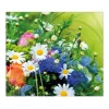 Banjado Herdabdeckplatte Glas 1 Teilig 60x52CM Schneidebrett Herdabdeckung Mit Motiv Blumenstrauß