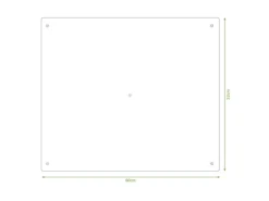 Banjado Herdabdeckplatte Glas 1 Teilig 60x52CM Schneidebrett Herdabdeckung Mit Motiv Miss Chantal