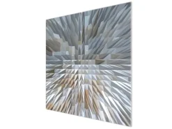 Banjado Herdabdeckplatte Glas 2 Teilig Je 30x52CM Schneidebrett Herdabdeckung Mit Motiv Dornen Aus Eis