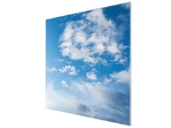 Banjado Herdabdeckplatte Glas 1 Teilig 60x52CM Schneidebrett Herdabdeckung Mit Motiv Wolken 1