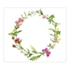 Banjado Herdabdeckplatte Glas 1 Teilig 60x52CM Schneidebrett Herdabdeckung Mit Motiv Aquarell Blumenring