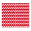 Banjado Herdabdeckplatte Glas 2 Teilig Je 30x52CM Schneidebrett Herdabdeckung Mit Motiv Punkte Rot