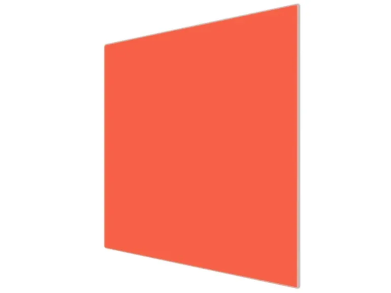 Banjado Herdabdeckplatte Glas 1 Teilig 60x52CM Schneidebrett Herdabdeckung Mit Motiv Orange