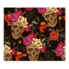 Banjado Herdabdeckplatte Glas 1 Teilig 60x52CM Schneidebrett Herdabdeckung Mit Motiv Los Dias De Muertos