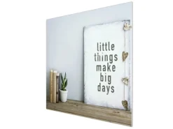 Banjado Herdabdeckplatte Glas 1 Teilig 60x52CM Schneidebrett Herdabdeckung Mit Motiv Little Things