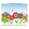 Banjado Herdabdeckplatte Glas 1 Teilig 60x52CM Schneidebrett Herdabdeckung Mit Motiv Bunte Blumen