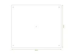 Banjado Herdabdeckplatte Glas 1 Teilig 60x52CM Schneidebrett Herdabdeckung Mit Motiv Jagende Katze