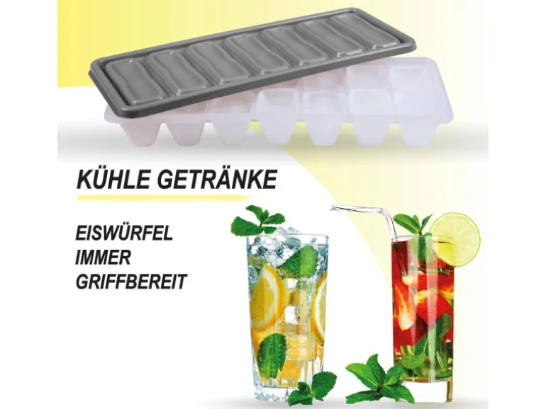 Bestgoodies Eiswürfelform Grau 8er Set