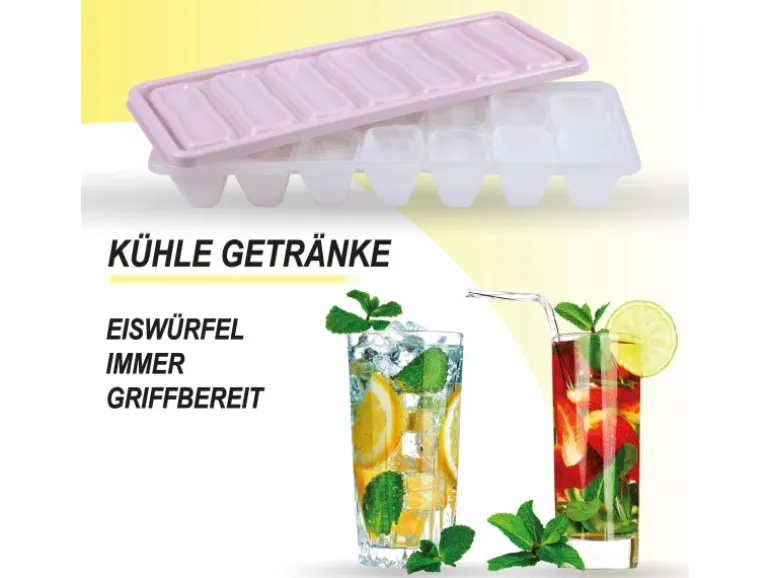 Bestgoodies Eiswürfelform Rosa 8er Set