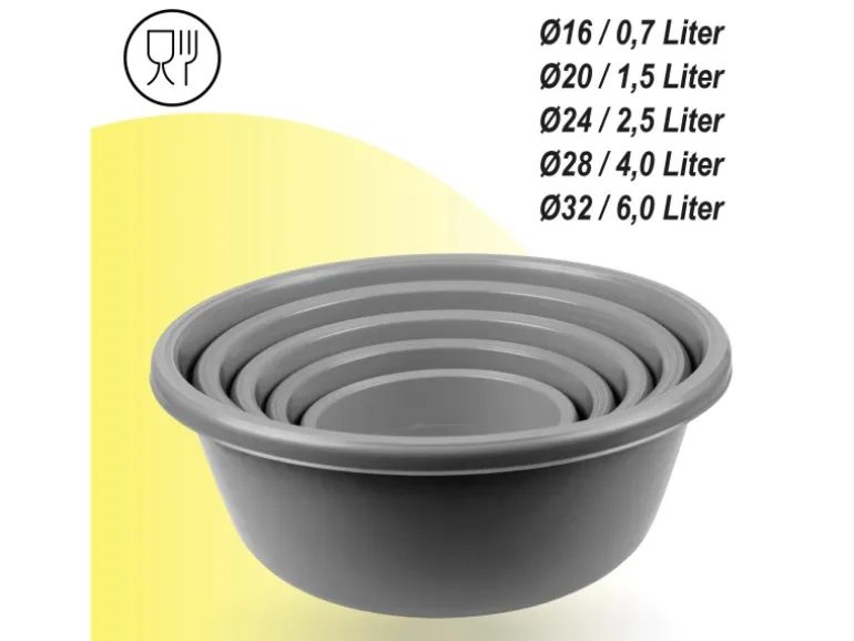 Bestgoodies Schüssel 5er Set Grau