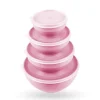 Bestgoodies Vorratsdosen 4er Set Rund Rosa