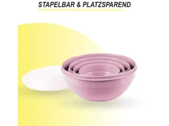 Bestgoodies Vorratsdosen 4er Set Rund Rosa