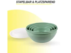 Bestgoodies Vorratsdosen 4er Set Rund Grün