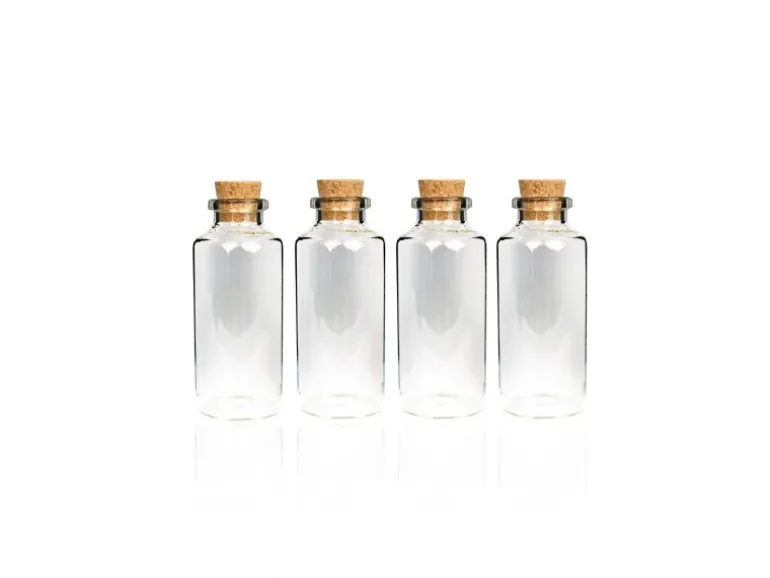 Bestlivings Fläschchen Glas mit Korken Set 10ml 8er Pack