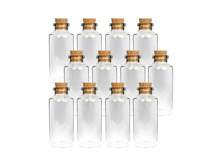 Bestlivings Fläschchen Glas mit Korken 10ml 24er Pack