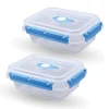 Bestlivings Frischhaltebox 0,9L Lunchbox Im Set Blau 2er Pack