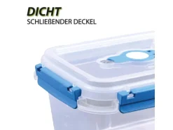 Bestlivings Frischhaltebox 1,5L Lunchbox Im Set Blau 2er Pack