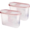 Bestlivings Frischhaltebox Schüttdose 1,4 Liter 2er Pack Altrose