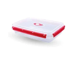 Bestlivings Frischhaltebox Mit Deckel Fresh System 2 Liter Brotdose Rot