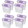 Bestlivings Frischhaltebox Schüttdose 4,5 Liter 8er Pack Lila