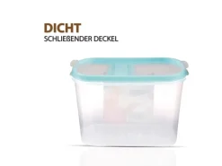 Bestlivings Frischhaltebox Schüttdose 1,4 Liter 2er Pack Türkis