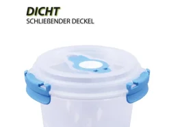 Bestlivings Frischhaltebox 0,64L Joghurt Im Set Blau 8er Pack