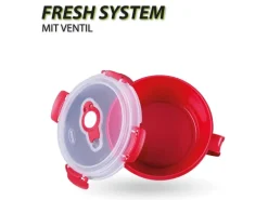 Bestlivings Frischhaltebox 0,85L Frühstücksschale Im Set Rot 2er Pack