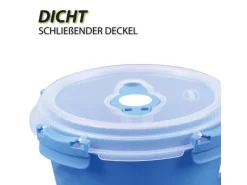 Bestlivings Frischhaltebox 0,85L Frühstücksschale Im Set Blau 4er Pack