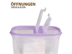 Bestlivings Frischhaltebox Schüttdose 1,4 Liter 1er Pack Lila